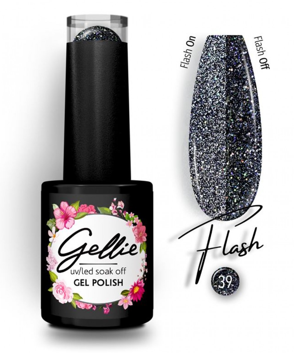 Gellie Ημιμόνιμο Βερνίκι Νυχιών Flash 39, 10ml