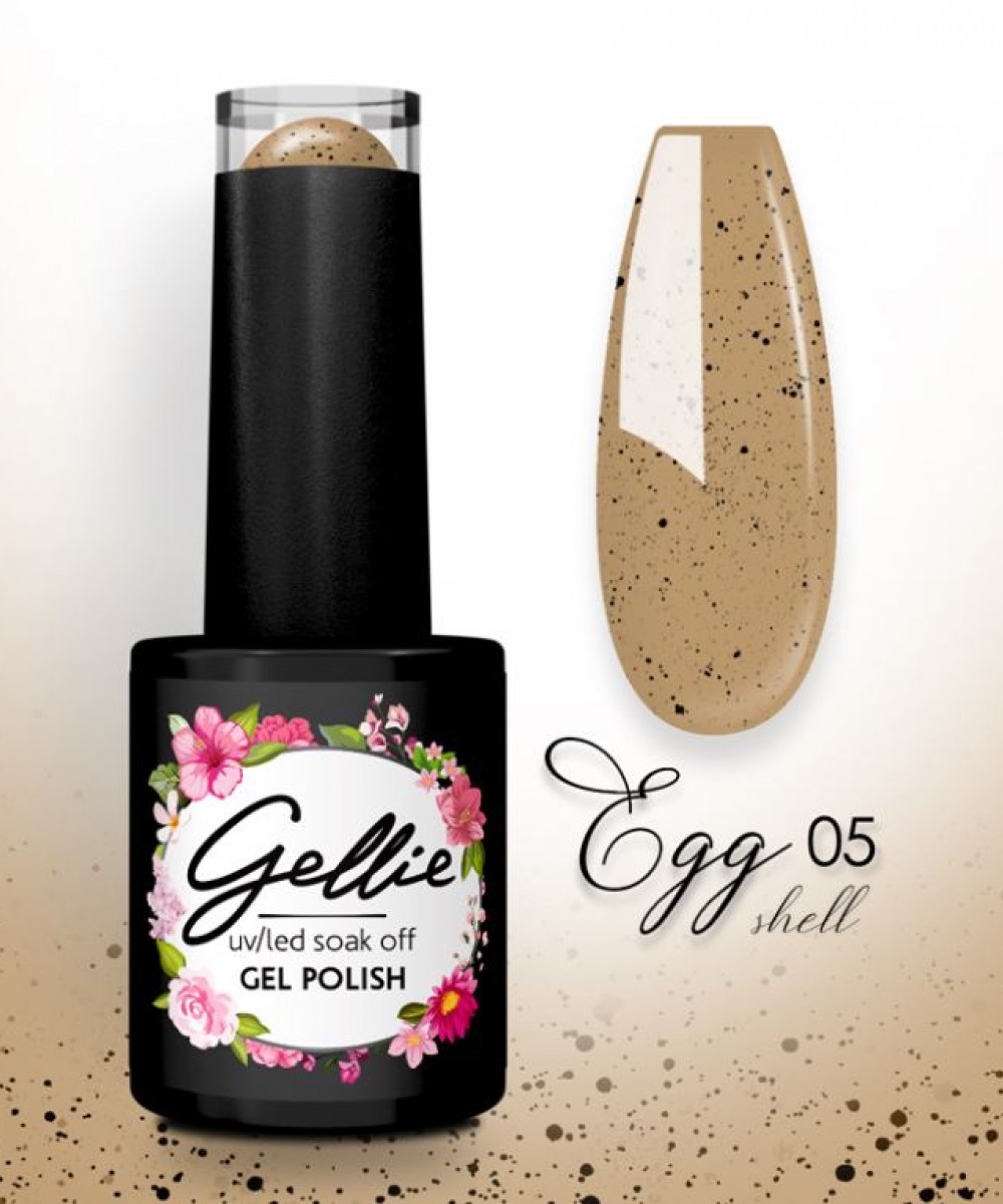 Gellie Ημιμόνιμο Βερνίκι Νυχιών Egg Shell 05, 10ml