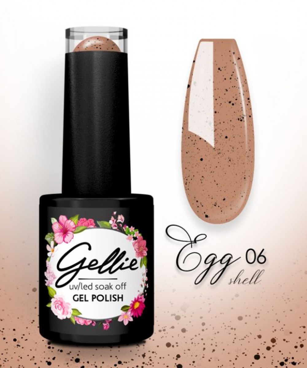 Gellie Ημιμόνιμο Βερνίκι Νυχιών Egg Shell 06, 10ml