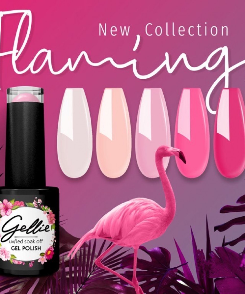 Gellie Σετ Ημιμόνιμα Βερνίκια Flamingo