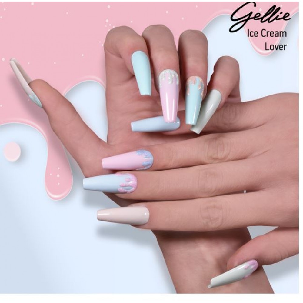 Gellie Σετ Ημιμόνιμα Βερνίκια Ice Cream Lover