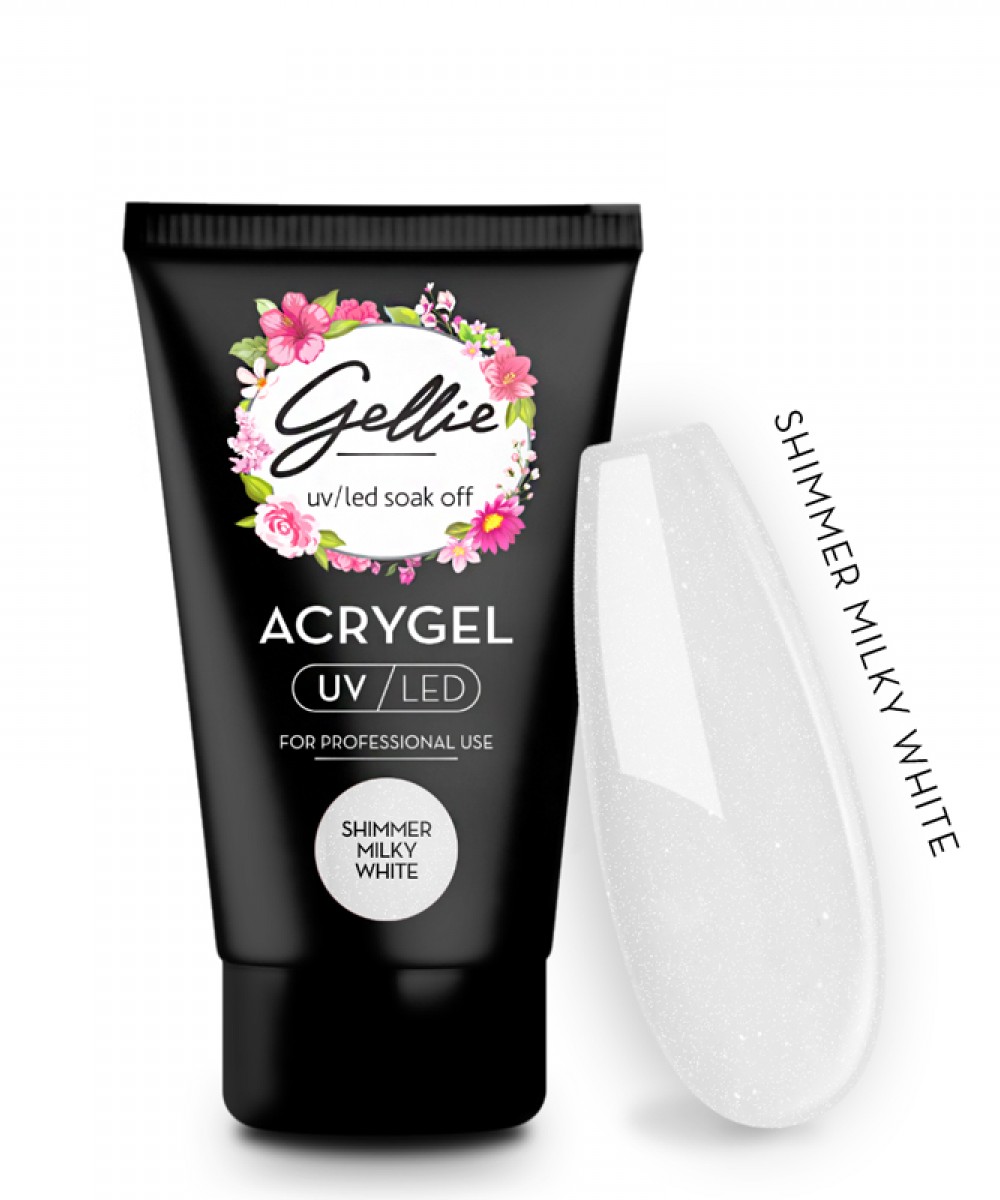 Gellie Acrygel Shimmer Milky White 30ml