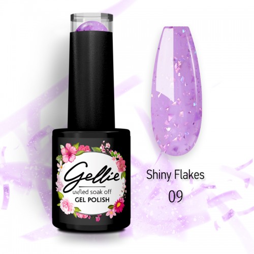 Gellie Ημιμόνιμο Βερνίκι Νυχιών Shiny Flakes 09, 10ml