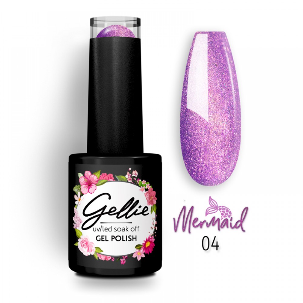 Gellie Ημιμόνιμο Βερνίκι Mermaid Colour 04, 10ml