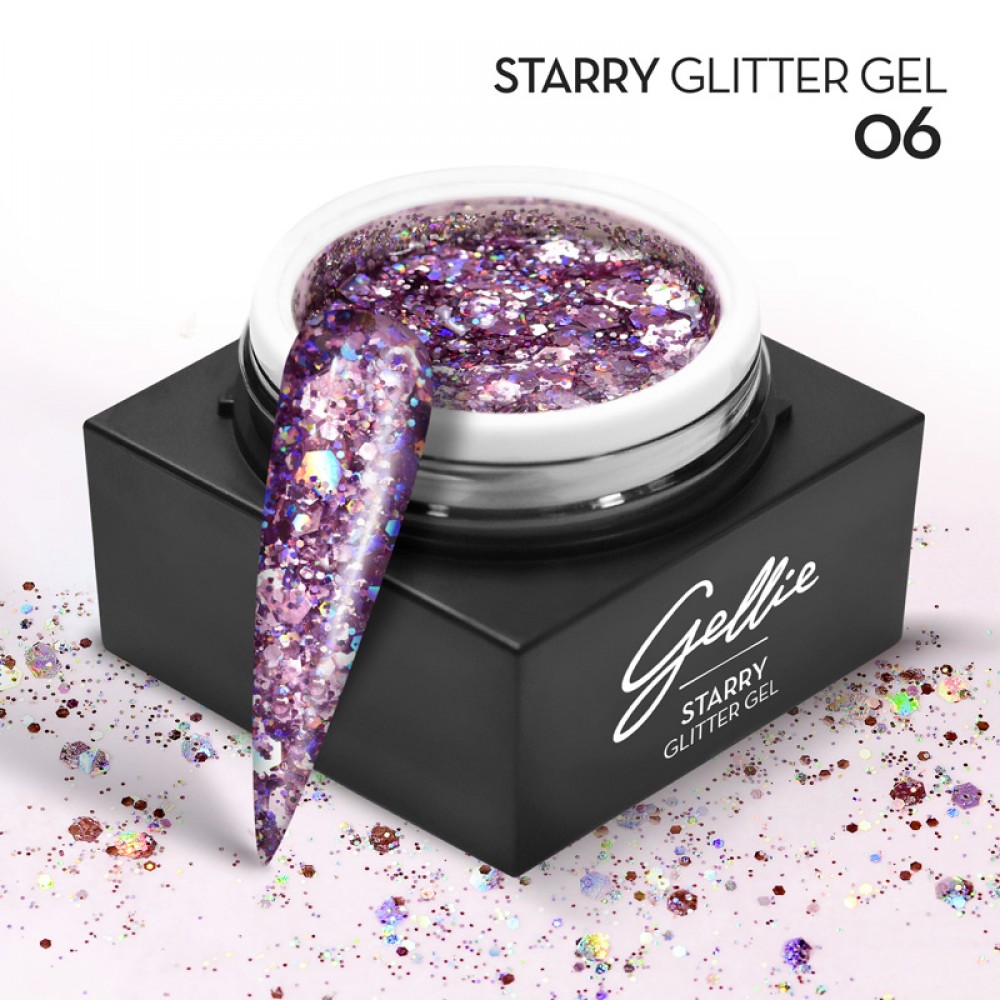 Gellie Ημιμόνιμο Βερνίκι Νυχιών Starry Glitter Gel 06 15ml Gellie Ημιμόνιμο Βερνίκι Νυχιών Starry Glitter Gel 06 15ml