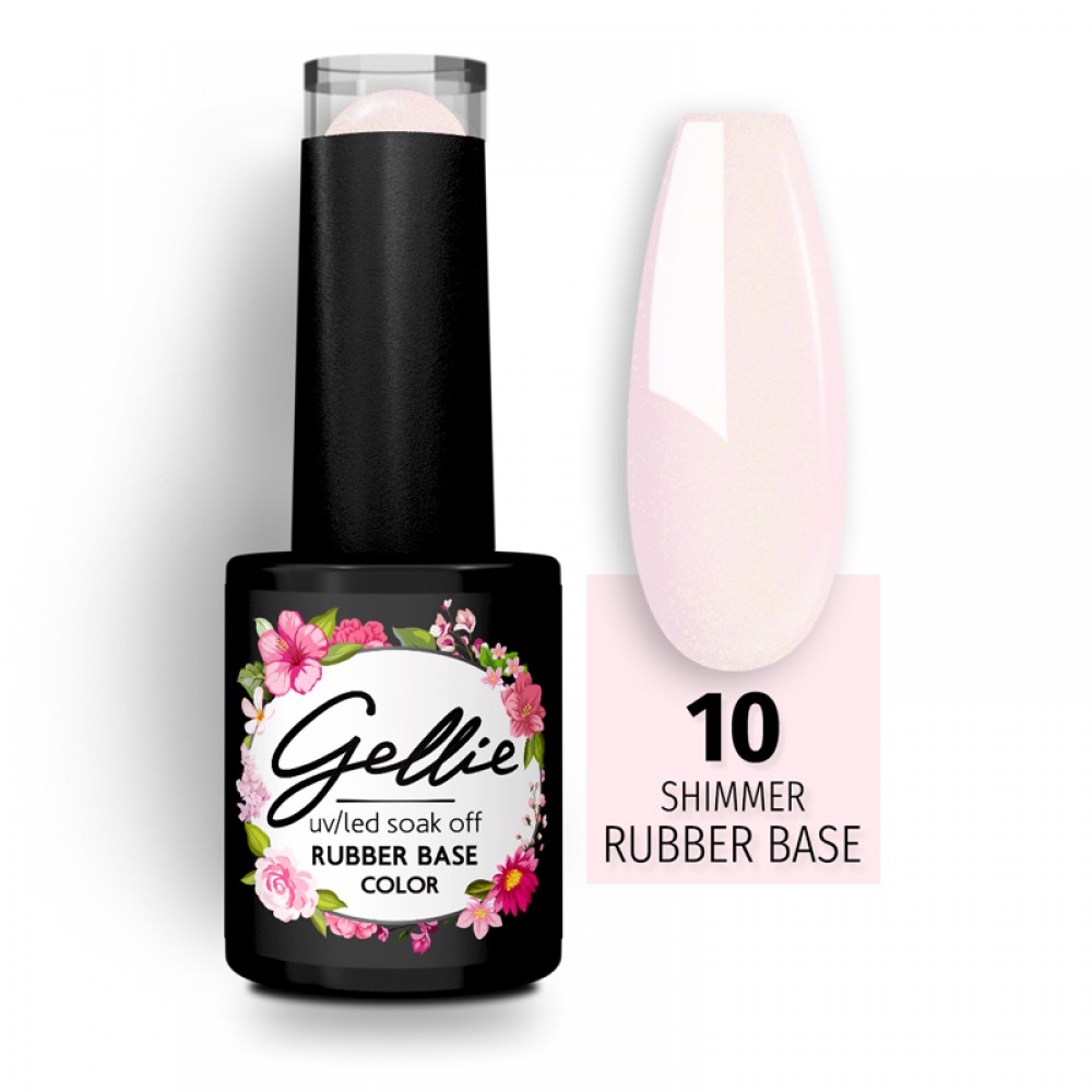 Gellie Shimmer Rubber Base Color 10,10ml Gellie Shimmer Rubber Base Color 10,10ml