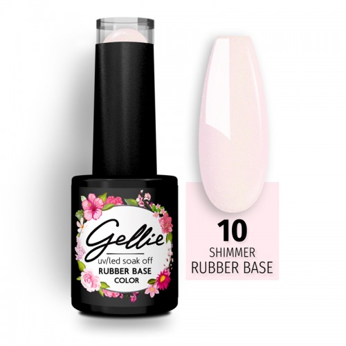 Gellie Shimmer Rubber Base Color 10,10ml *