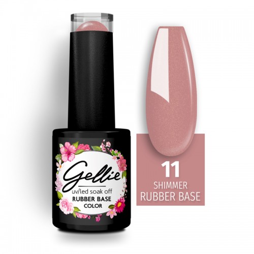 Gellie Shimmer Rubber Base Color 11,10ml *