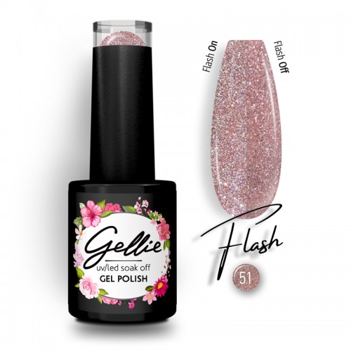 Gellie Ημιμόνιμο Βερνίκι Νυχιών Flash 51, 10ml