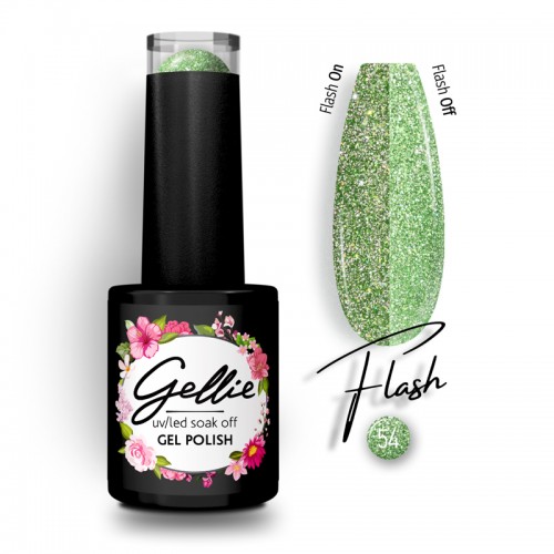 Gellie Ημιμόνιμο Βερνίκι Νυχιών Flash 54, 10ml
