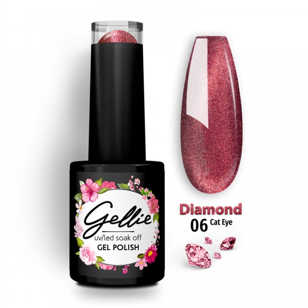 Gellie Ημιμόνιμο Βερνίκι Νυχιών – Diamond Cat Eye 06 ,10ml