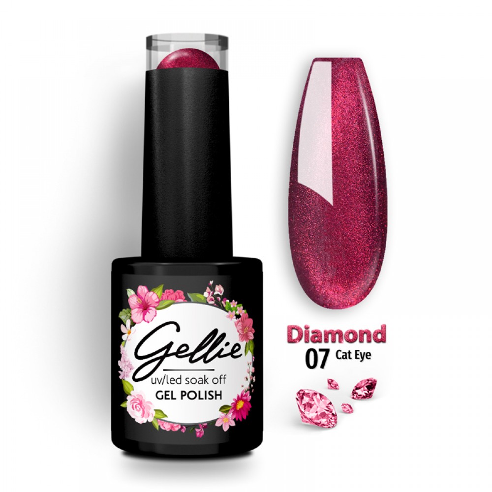 Gellie Ημιμόνιμο Βερνίκι Νυχιών – Diamond Cat Eye 07 ,10ml