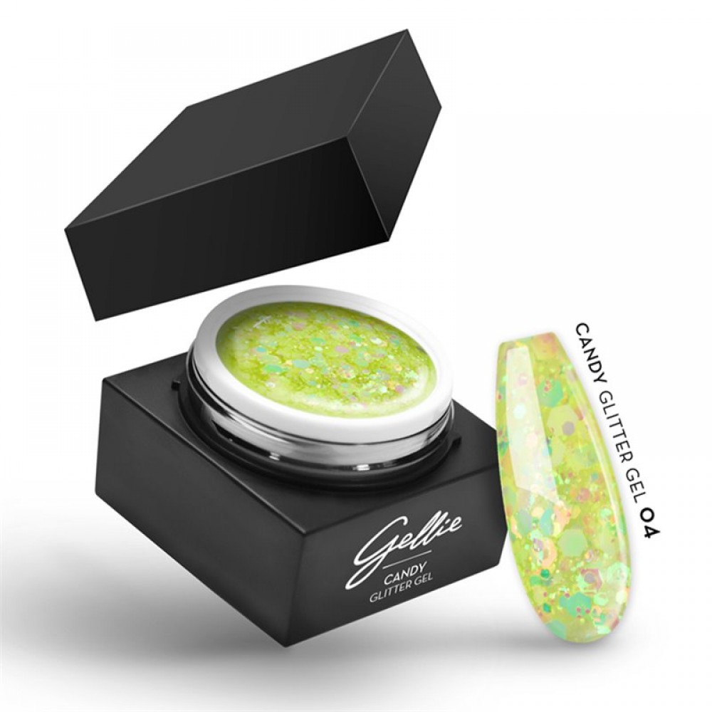 Gellie Ημιμόνιμο Βερνίκι Νυχιών Candy Glitter Gel 04 15ml Gellie Ημιμόνιμο Βερνίκι Νυχιών Candy Glitter Gel 04 15ml