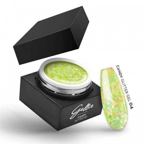 Gellie Ημιμόνιμο Βερνίκι Νυχιών Candy Glitter Gel 04 15ml *