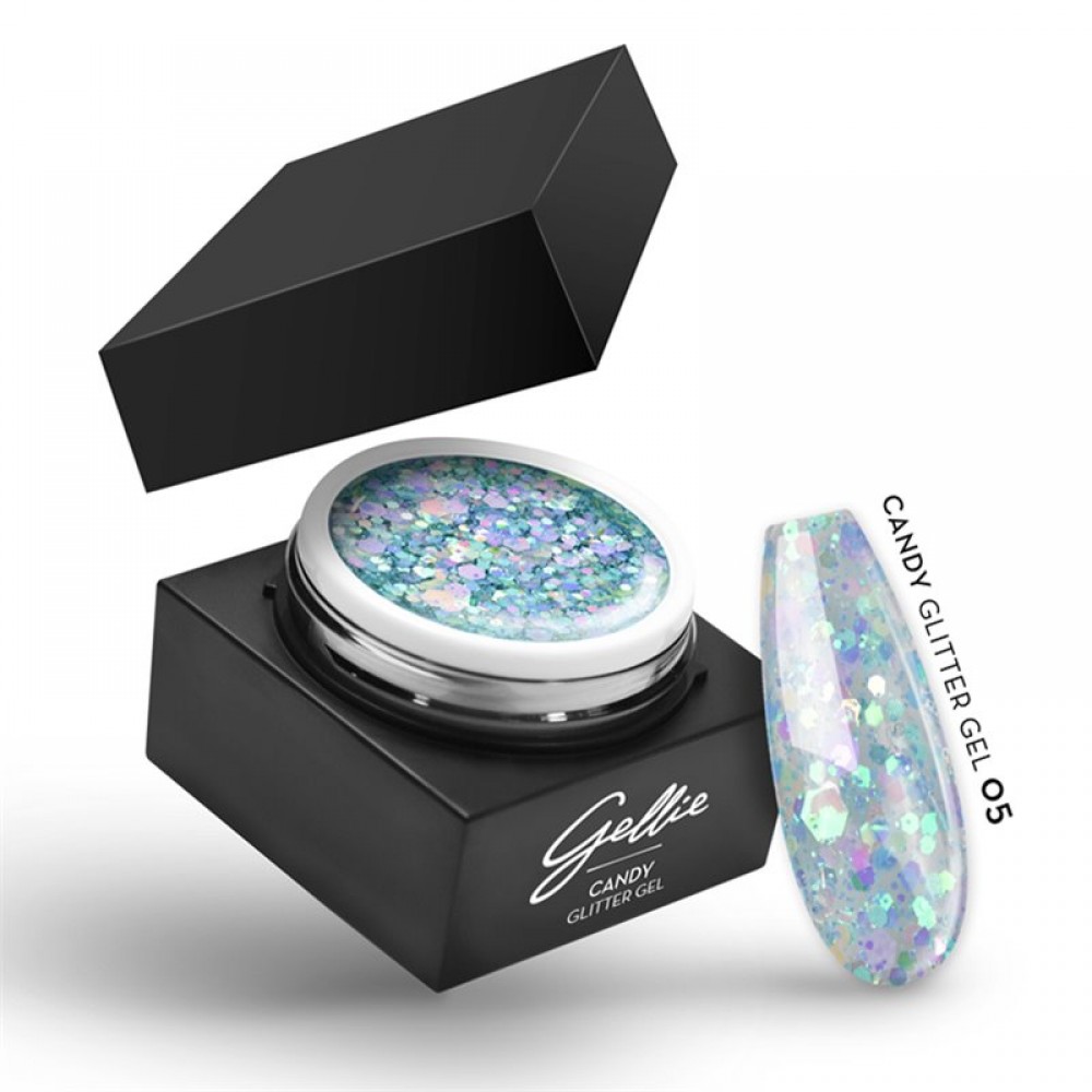Gellie Ημιμόνιμο Βερνίκι Νυχιών Candy Glitter Gel 05 15ml *