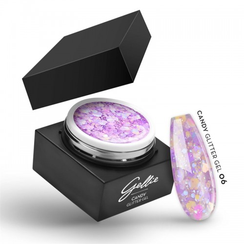 Gellie Ημιμόνιμο Βερνίκι Νυχιών Candy Glitter Gel 06 15ml *