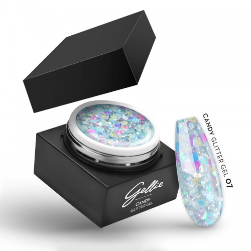 Gellie Ημιμόνιμο Βερνίκι Νυχιών Candy Glitter Gel 07 15ml *