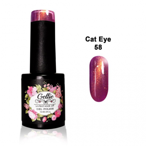 Gellie Ημιμόνιμο Βερνίκι Νυχιών Cat Eye 58 ,10ml