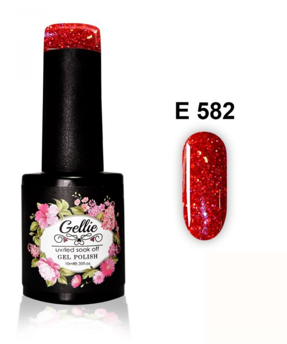 Gellie Ημιμόνιμο Βερνίκι Νυχιών E582 ,10ml