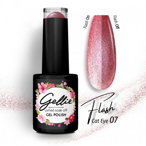 Gellie Ημιμόνιμο Βερνίκι Νυχιών Flash Cat Eye 07 ,10ml