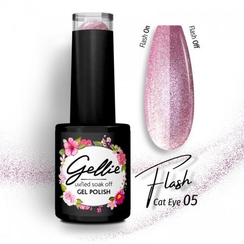 Gellie Ημιμόνιμο Βερνίκι Νυχιών Flash Cat Eye 05 ,10ml