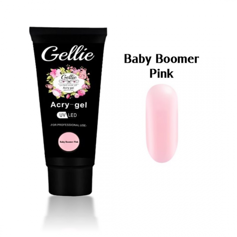 Gellie Acrygel Baby Boomer Pink 60ml Gellie Acrygel Baby Boomer Pink 60ml