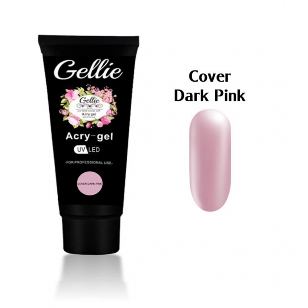 Gellie Acrygel Cover Dark Pink 30ml Gellie Acrygel Cover Dark Pink 30ml