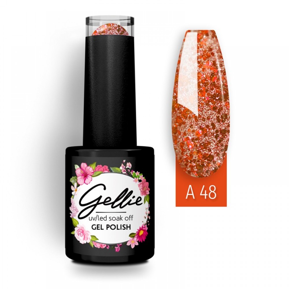 Gellie Ημιμόνιμο Βερνίκι Νυχιών Limited Edition A48, 10ml