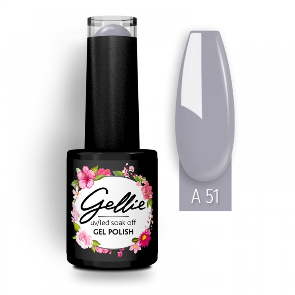 Gellie Ημιμόνιμο Βερνίκι Νυχιών Limited Edition A51, 10ml