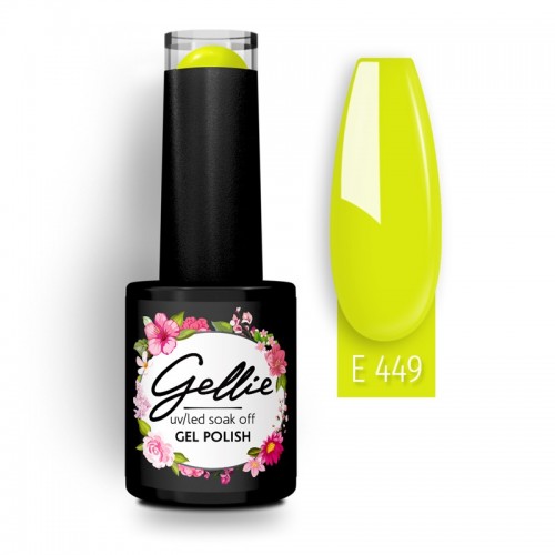 Gellie Ημιμόνιμο Βερνίκι Νυχιών E449 ,10ml (Glow In The Dark)