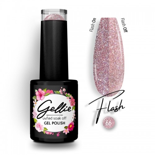 Gellie Ημιμόνιμο Βερνίκι Νυχιών Flash 66, 10ml