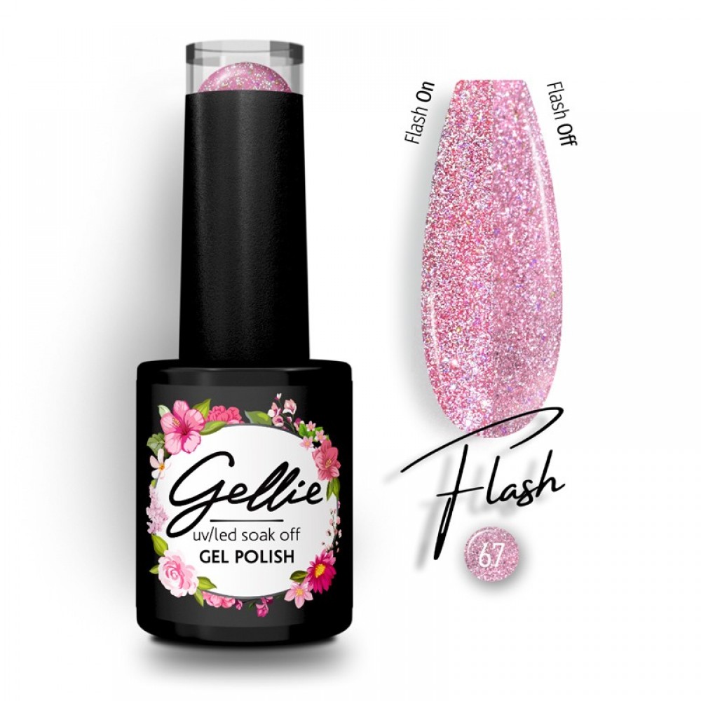 Gellie Ημιμόνιμο Βερνίκι Νυχιών Flash 67, 10ml