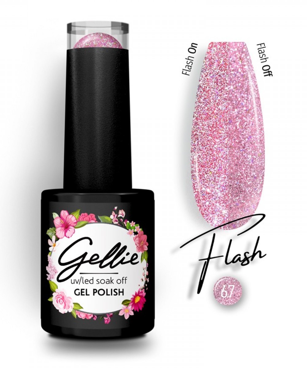 Gellie Ημιμόνιμο Βερνίκι Νυχιών Flash 67, 10ml