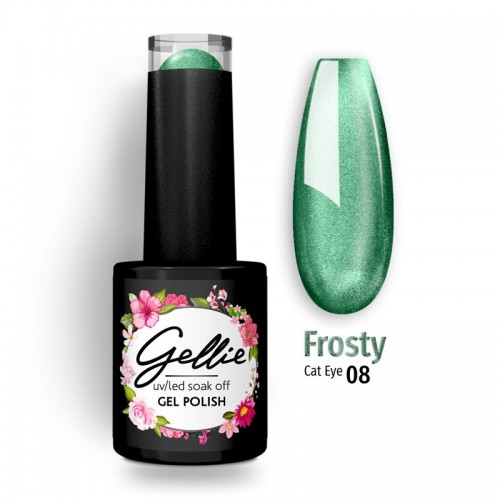 Gellie Ημιμόνιμο Βερνίκι Νυχιών Frosty Cat Eye 08, 10ml