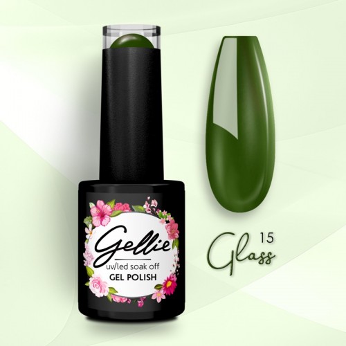 Gellie Ημιμόνιμο Βερνίκι Νυχιών Glass  15, 10ml