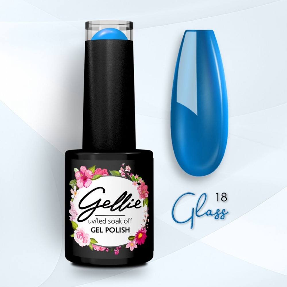 Gellie Ημιμόνιμο Βερνίκι Νυχιών Glass  18, 10ml