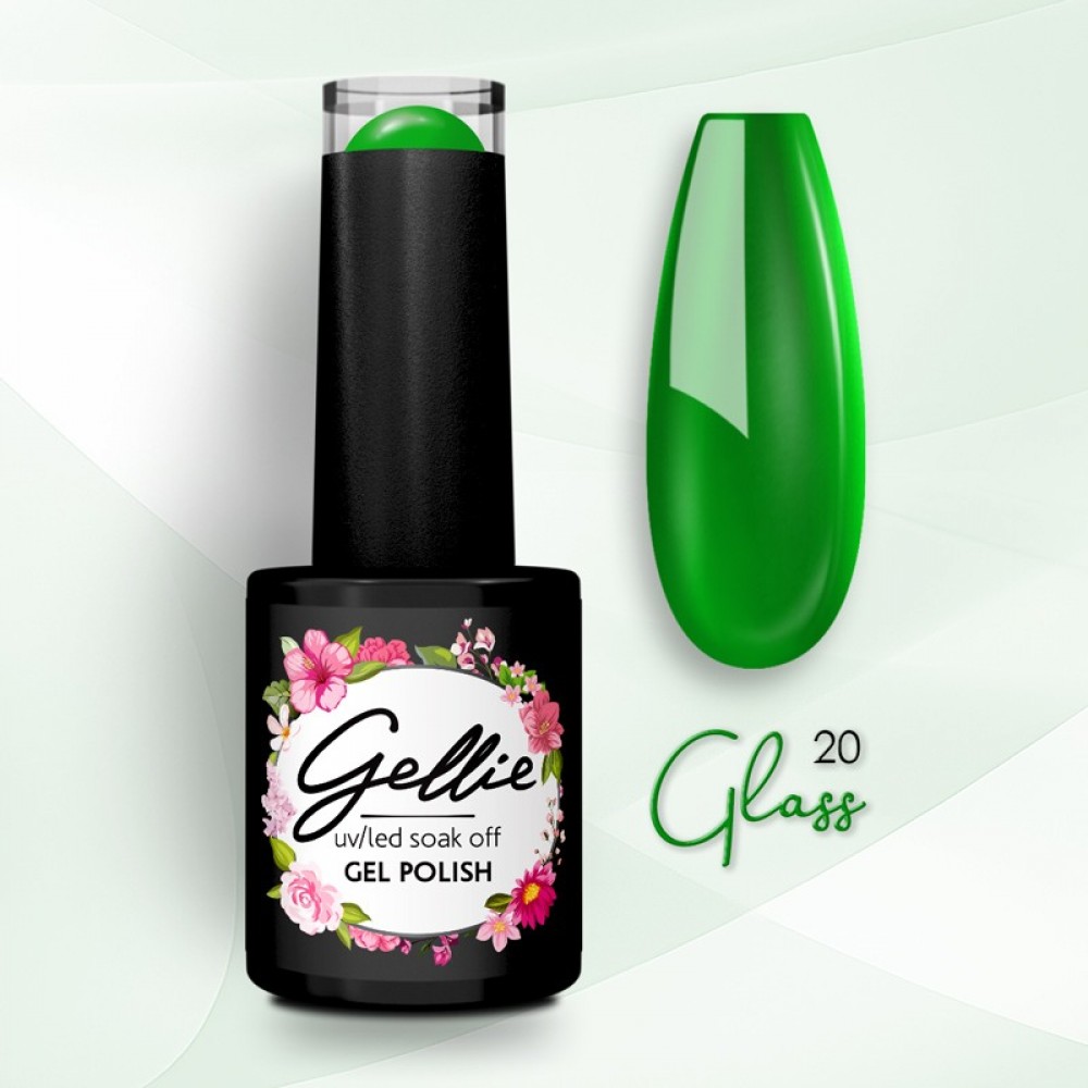 Gellie Ημιμόνιμο Βερνίκι Νυχιών Glass  20, 10ml