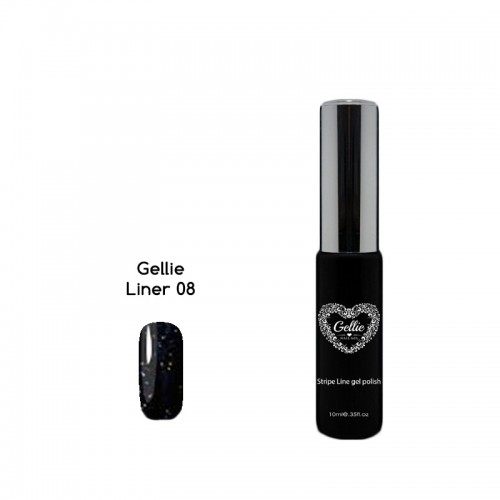 Gellie Ημιμόνιμο Βερνίκι Νυχιών Liner 08 ,10ml