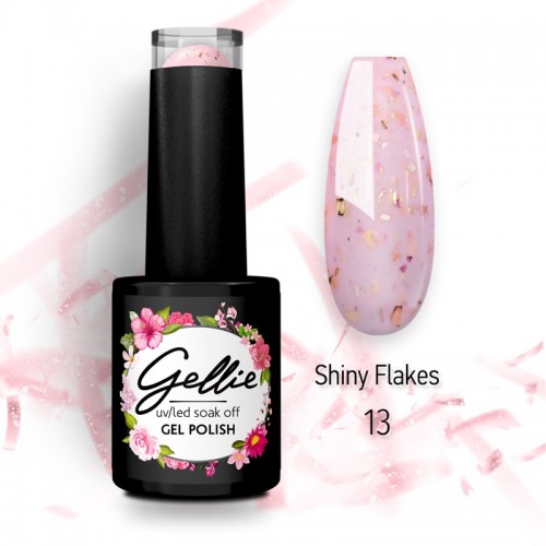 Gellie Ημιμόνιμο Βερνίκι Νυχιών Shiny Flakes 13, 10ml