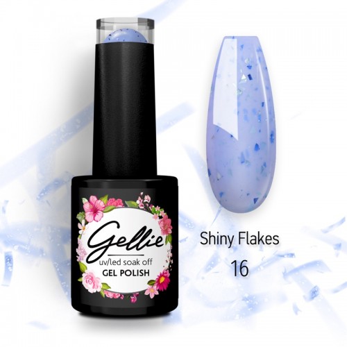 Gellie Ημιμόνιμο Βερνίκι Νυχιών Shiny Flakes 16, 10ml