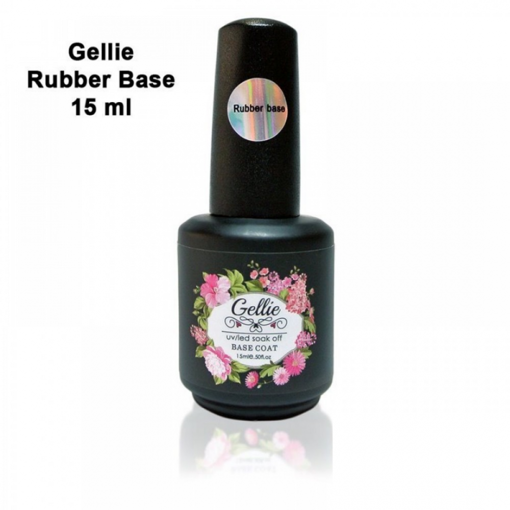 Gellie Ημιμόνιμο Βερνίκι Νυχιών Rubber Base Coat ,15ml