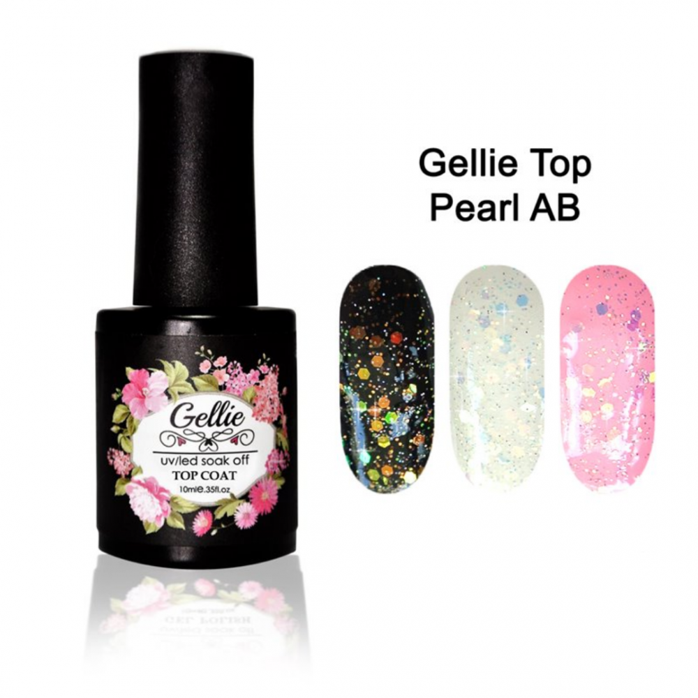 Gellie Top Για Ημιμόνιμο Pearl Top Ab ,10ml Gellie Top Για Ημιμόνιμο Pearl Top Ab ,10ml