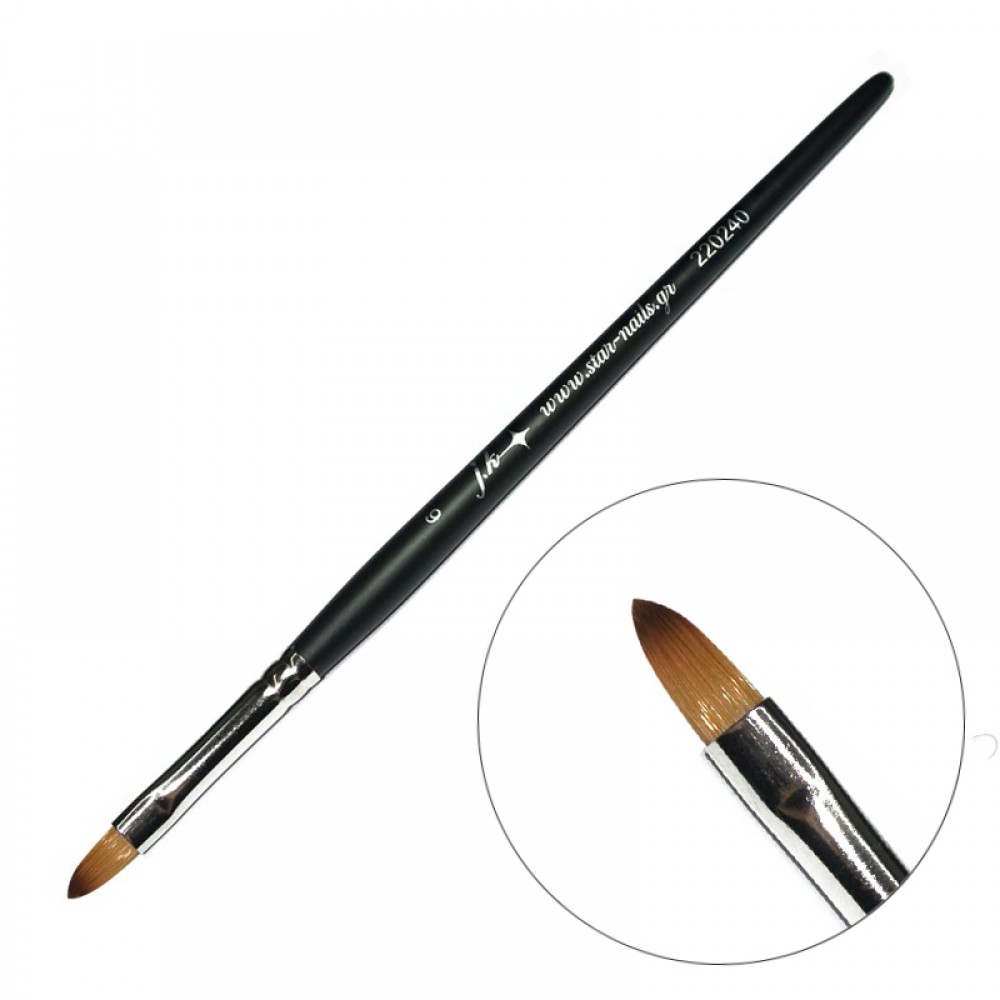 J.K Oval Brush Gel - Acrygel Size 06 (220240)