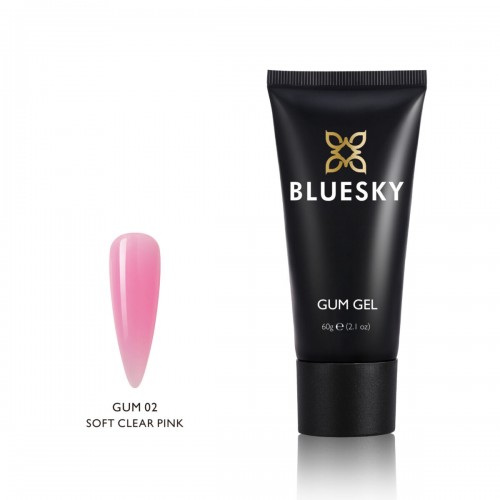 Bluesky Gum Gel Soft Clear Pink 60Gr GUM02