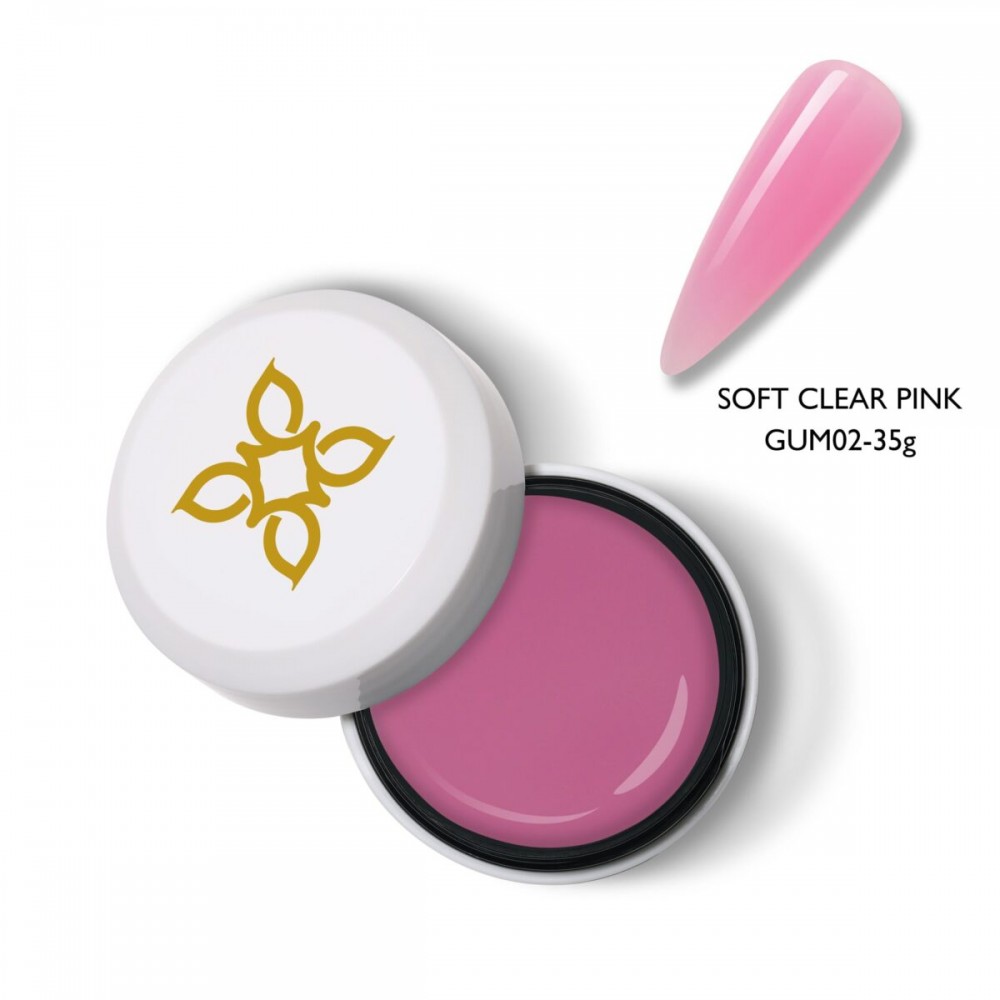 Bluesky Gum Gel Soft Clear Pink 35Gr GUM02