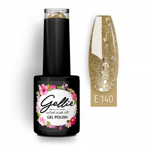 Gellie Ημιμόνιμο Βερνίκι Νυχιών E140 ,10ml *