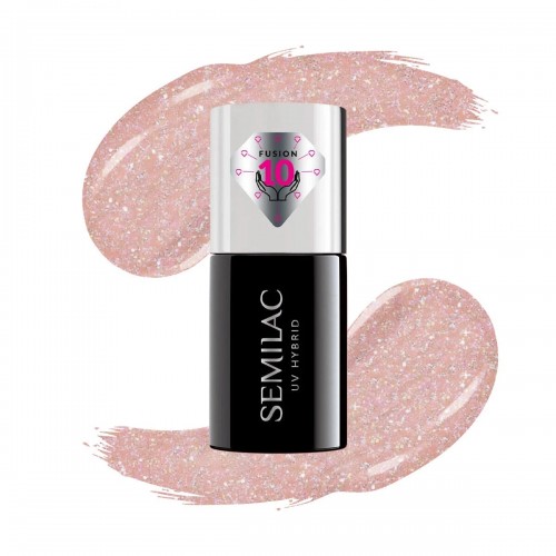 Semilac Ημιμόνιμο Βερνίκι Νυχιών Extend Care 5In1 804 Glitter Soft Beige 7ml