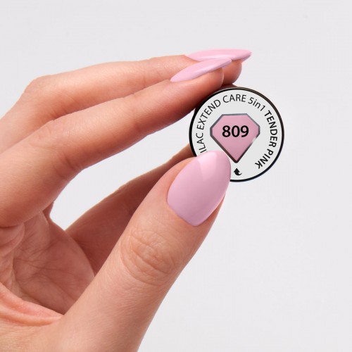 Semilac Ημιμόνιμο Βερνίκι Νυχιών Extend Care 5In1 809 Tender Pink 7ml