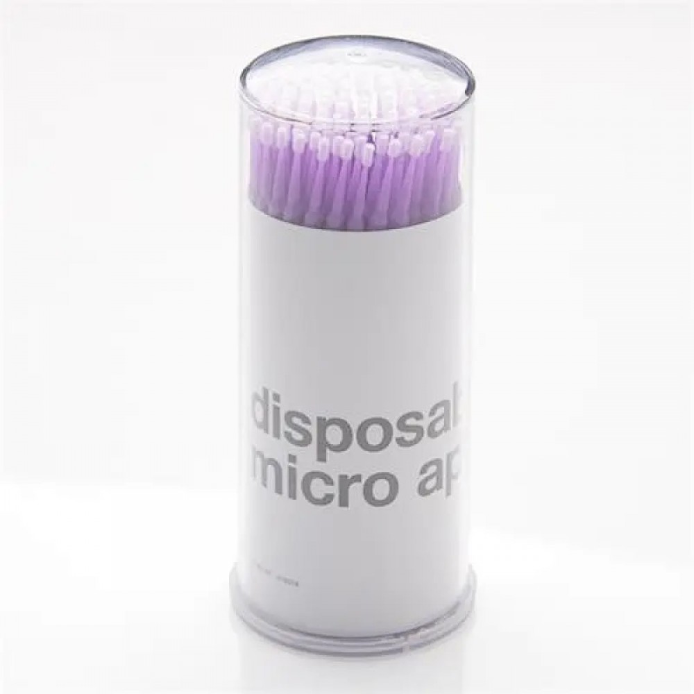 Micro Brush Aplicator Small - Eyelash Glue Removing 100τμχ Micro Brush Aplicator Small - Eyelash Glue Removing 100τμχ