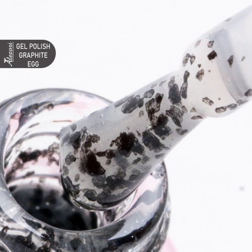 Alezori Ημιμόνιμο Βερνίκι Νυχιών Μανό Gel Polish Graphite 14 Egg Clear,15ml